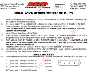 Kong Performance ZR1 Head Stud Kit (ARP2000)